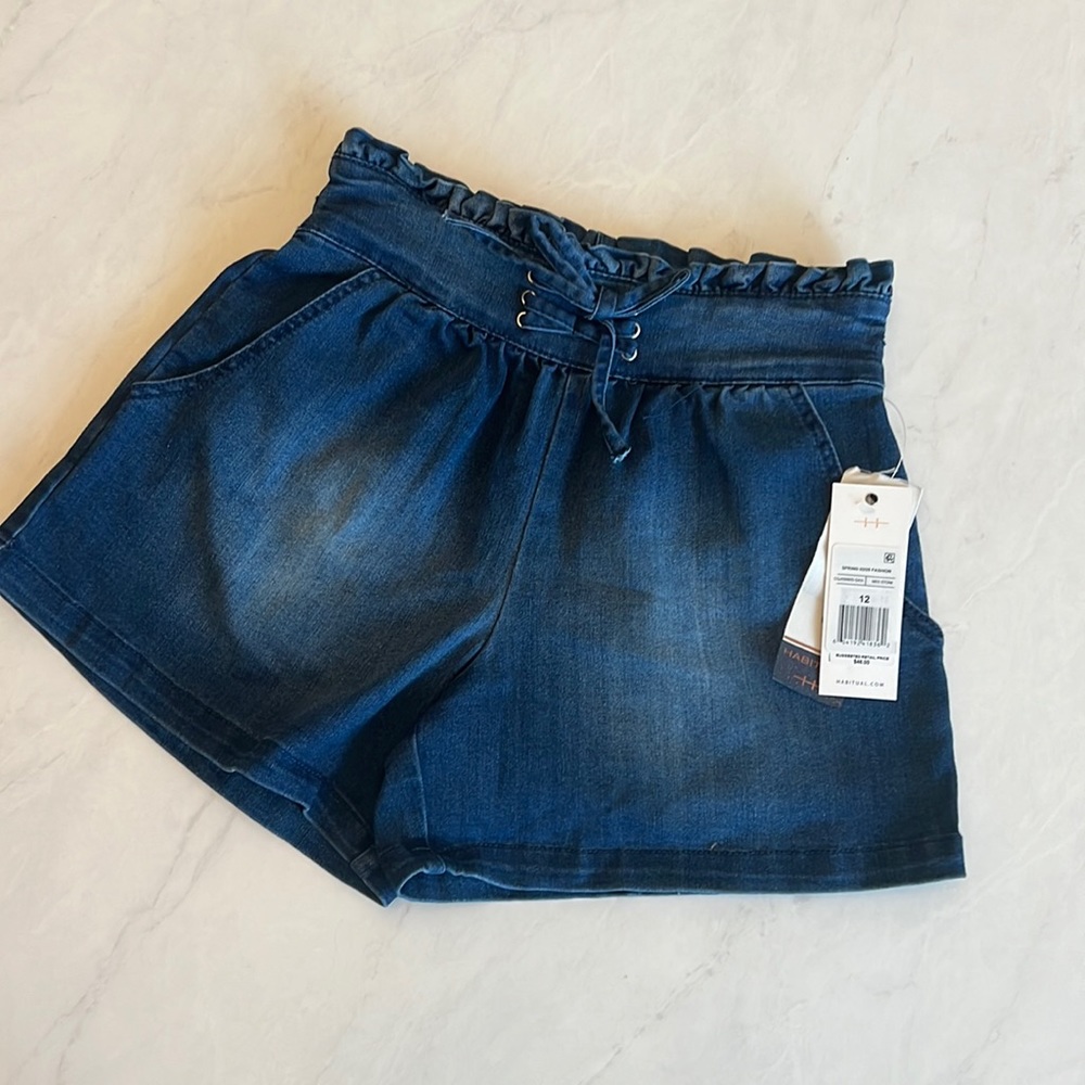 Stretch denim shorts from Nordstrom habitual kid